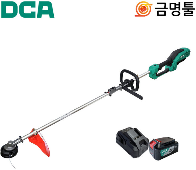 DCA ADST20131HK 충전예초기 20V 6.0AH BL모터 3단 속도조절 잔디깍기 무선 예초기, 1개