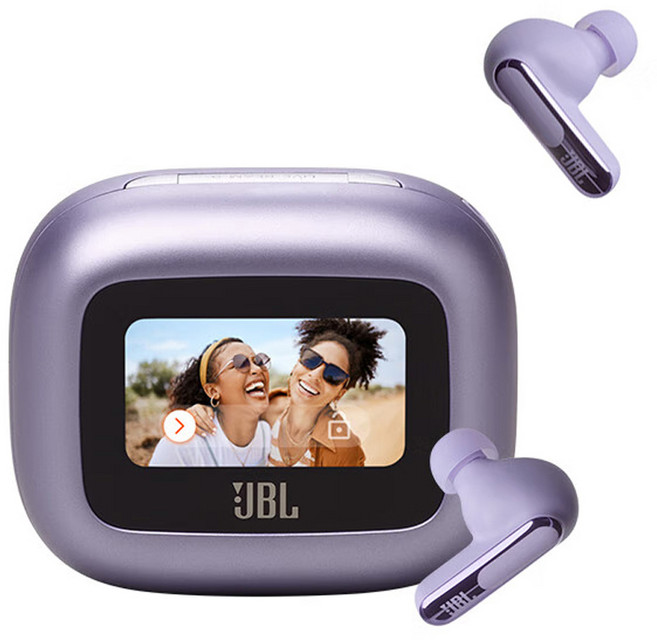 제이비엘 라이브빔3 무선 스마트 노이즈 캔슬링 블루투스 이어폰, 퍼플