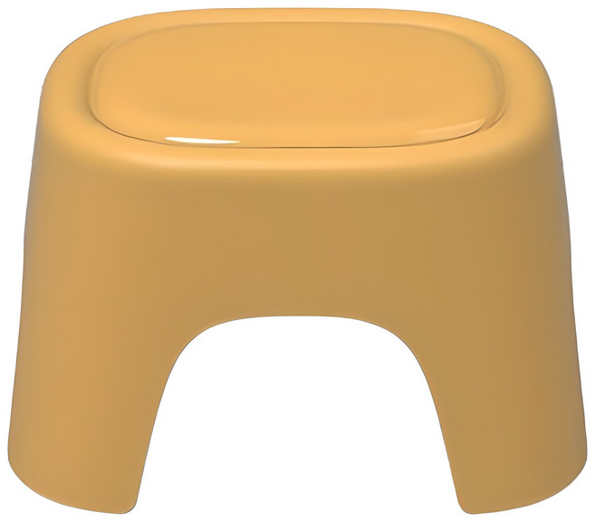 블럭마트 비비드 욕실의자, 옐로우