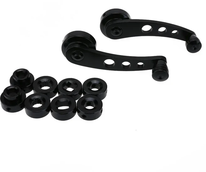 유니버설 자동차 창문 닫기 핸드 크랭크 핸들 윈더 라이저 교체용 알루미늄 합금 수동 유리, 03 Black