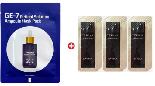 GE7 레티놀 에코 마스크/이자녹스 테르비나 더 골드 세럼40매, 1g, 40개 - 쿠팡