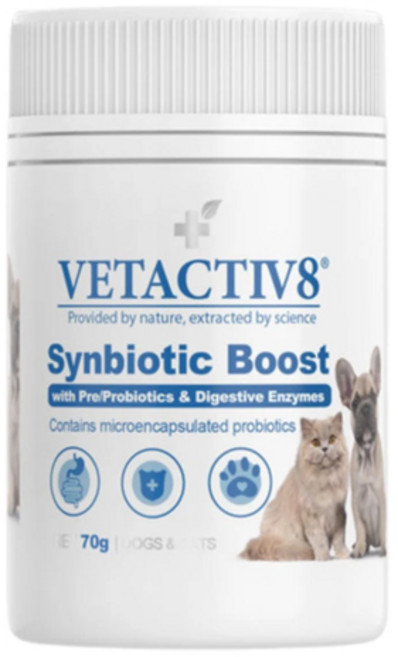 신바이오틱 부스트 강아지 유산균 고양이 겸용 벳액티브8 유산균, 70g, 1개