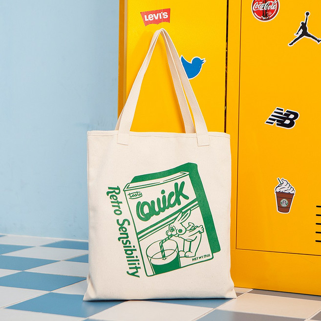 뉴스텔지아 데일리 여름 숄더 에코백