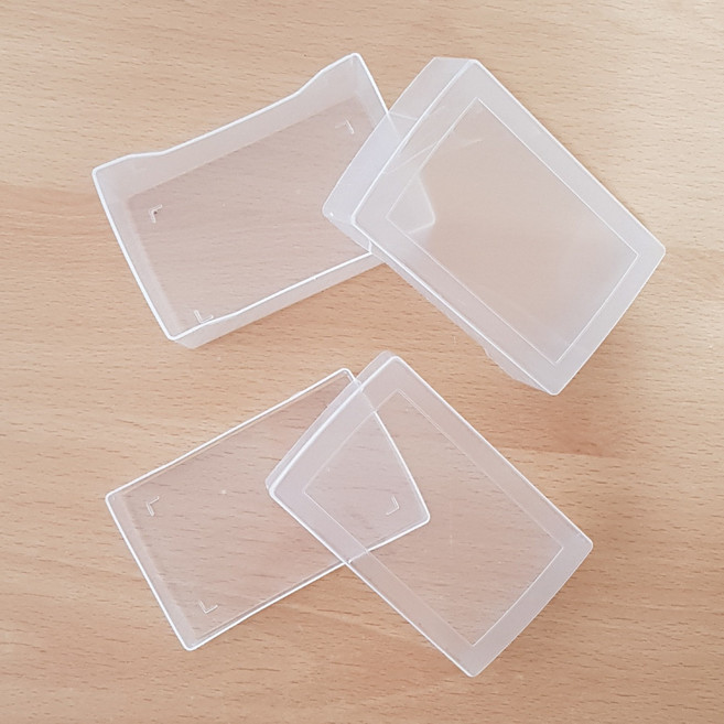 반투명 명함케이스 명함보관통 명함보관함 부품보관통 플라스틱케이스, 투명, 1개