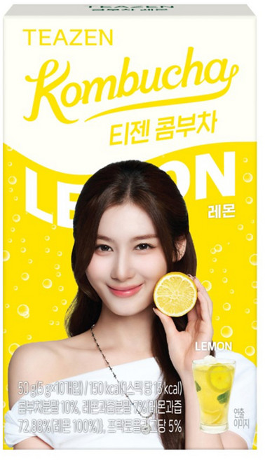 티젠 콤부차 레몬, [기타]티젠 콤부차 레몬 10개입 건강음료 50g x, 50g, 3개