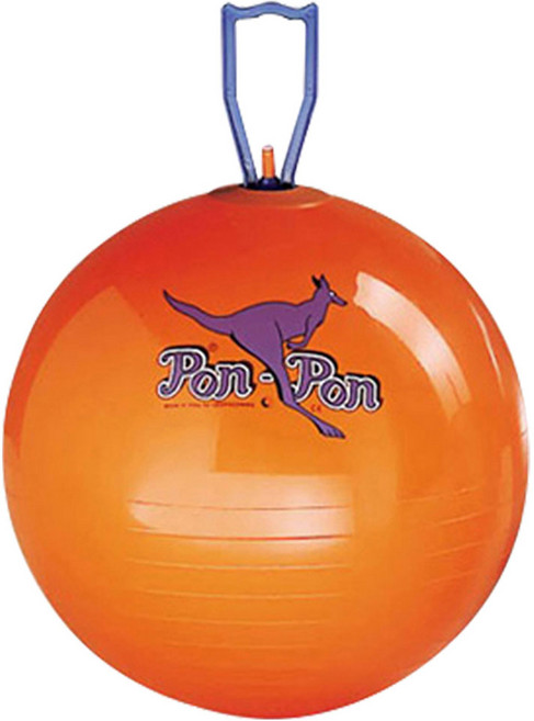 이태리 짐볼 퐁퐁볼 점핑볼 호핑볼 통통볼 손잡이 점핑말 어린이짐볼, 53cm(오렌지)