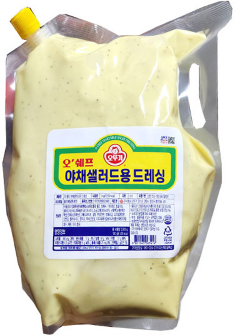 (무)오뚜기 야채샐러드용드레싱(실온 3Kg), 3kg, 4개