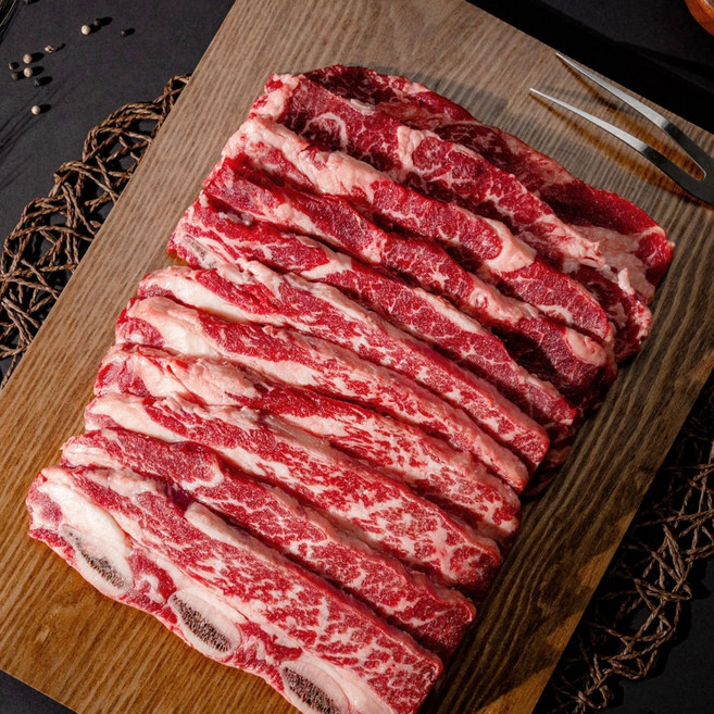 꽃갈비로 만든 LA갈비 2kg 678번대 명절 추석 선물 소고기, 1개, 멕시코산 LA갈비 2kg 일반포장