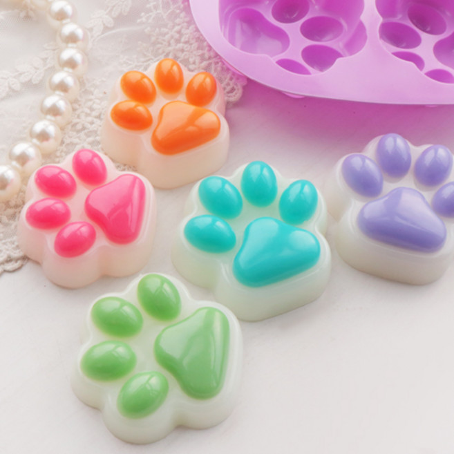 (★유광)냥발바닥7구몰드(C-48)/말랑이몰드