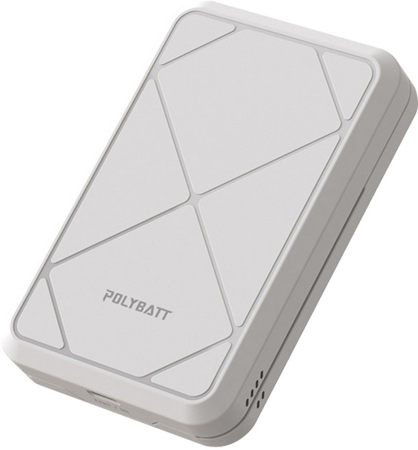 POLYBATT 10000mAh Qi2 磁吸行動電源 27W PD快充, 白色, POLYBATT 27W 磁吸行動電源
