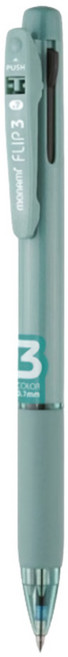 모나미 플립3 멀티펜 0.7mm, 0.7mm_세이지그린, 12개