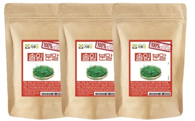가루랑 % 국산 솔잎분말 선식, 3개, 200g