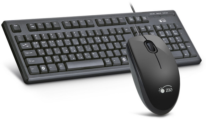 ZIO-KM1020 USB 키보드 마우스 셋트 실리콘 키스킨 포함 오피스용, 일반형