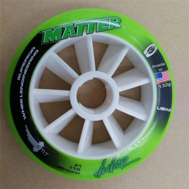 MATTER Gi3 인라인 스피드 스케이트 타이어 휠 86A 90mm 트랙 도로 마라톤 레이스 ruedas F1, 12 8 pink 110mm