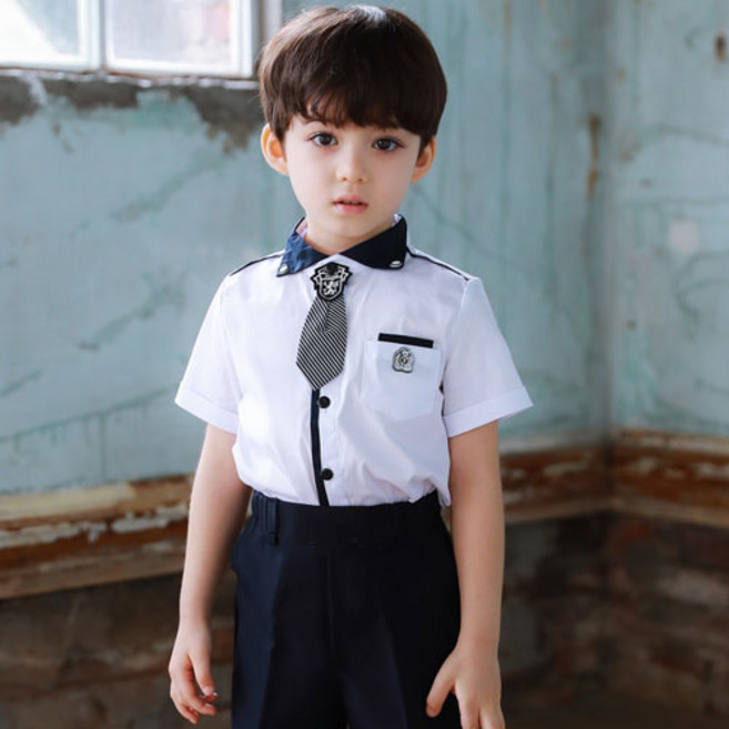 아동 남아 론다 반팔 남방 셔츠 정장