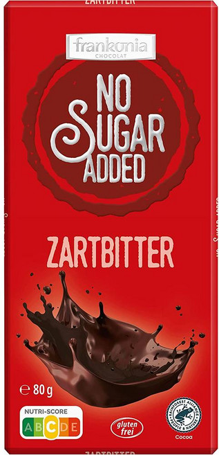 독일 프랑코니아 Frankonia Zartbitter 슈가프리 다크 초콜릿바, 14개, 80g