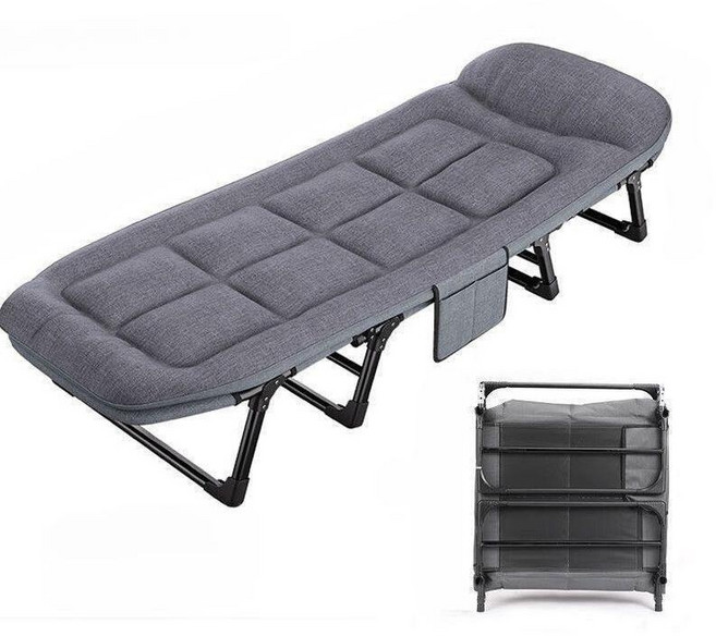 휴대용 사무실 접이식 간이 캠핑 침대 MD021, 그레이