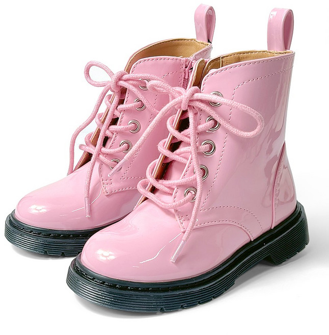 에이치오 아동워커 레이스업 남아 여아 키즈 초등 스쿨 통굽 부츠