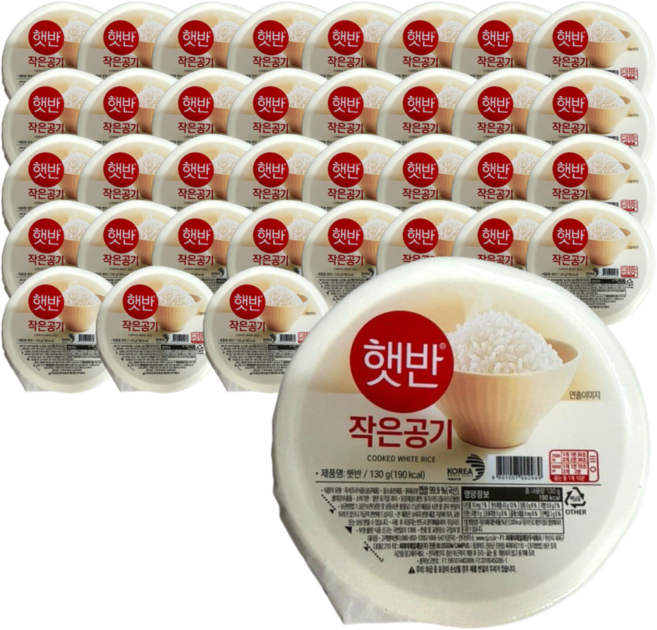 햇반 즉석밥 작은공기, 130g, 36개