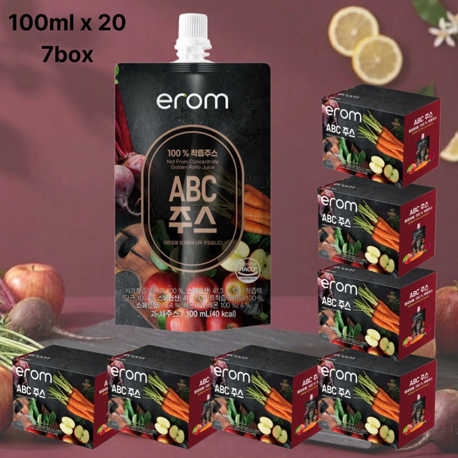 이롬ABC주스 abc주스 이롬주스 이롬ABC주스착즙, 100ml, 140개