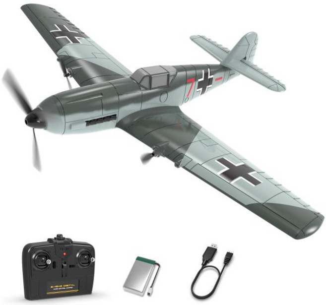 VOLANTEXRC 스마트 밸런스 EPP 글라이더 전투기 FW190 RC 비행기 고정 날개 길이 6 축 자이로 스태빌라이저 RTF 2.4G 3CH 400mm, 1개
