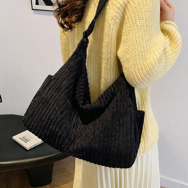 디블룸 코듀로이 대용량 숄더백 여성 3way 크로스백 토트백 데일리 가벼운 가방