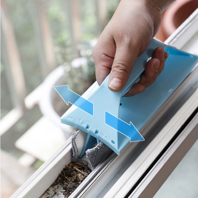 블루산업 창틀 청소 브러쉬 틈새 먼지제거, 창틀청소3개, 1개