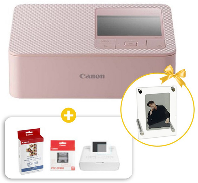 캐논 셀피 포토프린터 CP1500+필름+KC-18IL+카세트 세트, CP1500핑크+필름+KC-18IL+카세트