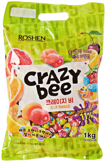 New 로젠 크레이지비 젤리 1kg, 10개
