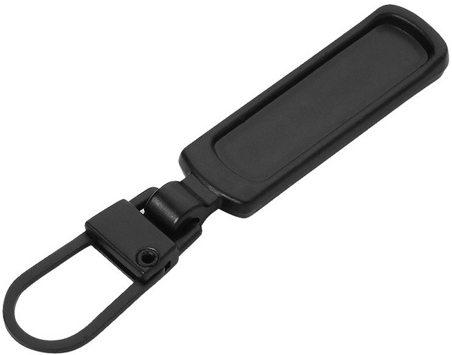 可拆卸拉鍊頭 金屬拉鍊扣 彈簧拉鍊頭 萬用拉鍊頭, 3件, 【GI311A】拉鍊頭小孔用 黑色