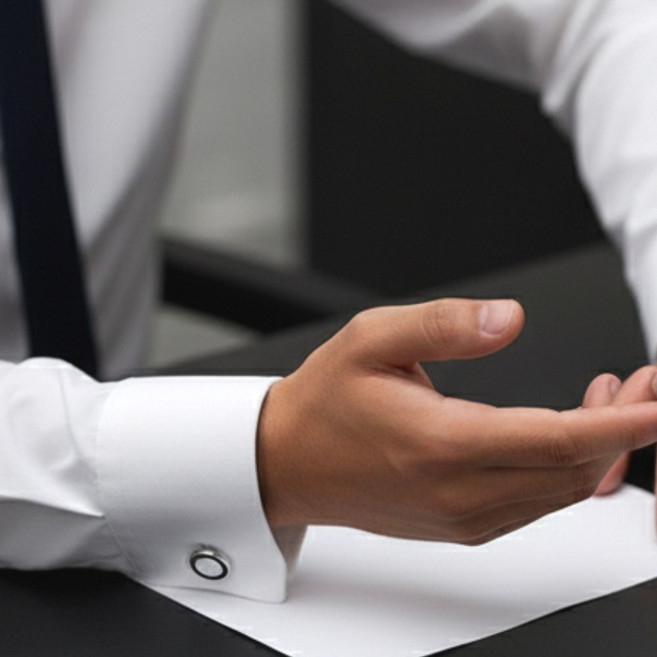 <슈트빨> 정장악세사리 오닉스 커프스버튼 선물용케이스증정