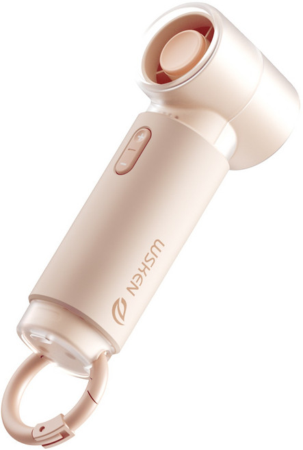 WSKEN 휴대용 미니 손선풍기 급속 냉각 에어컨 초강력 아웃도어 손풍기, 핑크