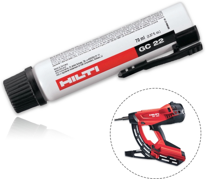 힐티 GX120용 가스캔 GC22, 1개