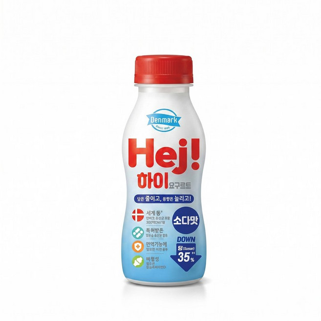 덴마크 하이 요구르트 소다맛, 12개, 280ml
