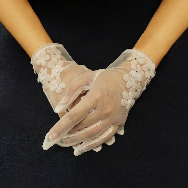 메리지엥 웨딩 레이스 혼주장갑 7종