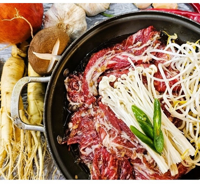 수제 인삼 양념 소불고기 1Kg(실중량 1100g), 1kg, 1개