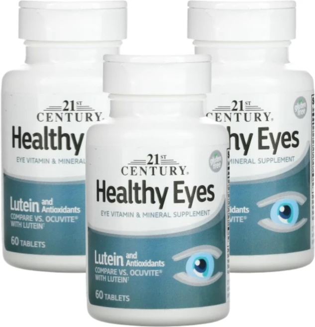 21st Century Healthy Eyes 루테인 및 항산화제 60정 3개 - 쿠팡
