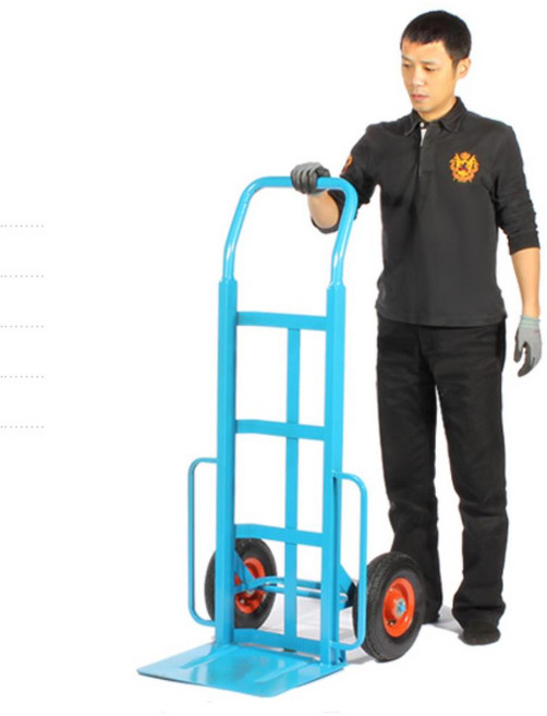 가스 산소통운반 높은 두바퀴 핸드카 손구루마 물류 긴카트 농장, 특대카 에어바퀴, 1