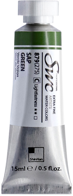 신한 전문가 수채화물감 (SWC) 15ml 낱색 C (색상선택), C_879 Sap Green