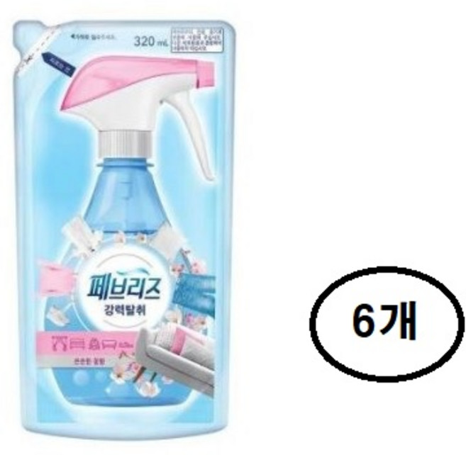 페브리즈 은은한향 섬유탈취제 리필, 320ml, 24개