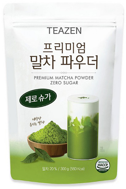 티젠 프리미엄 말차 파우더 제로슈가, 300g, 1개, 1개입