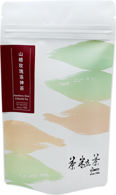茶粒茶 MINATO 山楂玫瑰洛神茶 無咖啡因 養顏美容 獨立包裝 5g x 8入, 1個, 8個裝