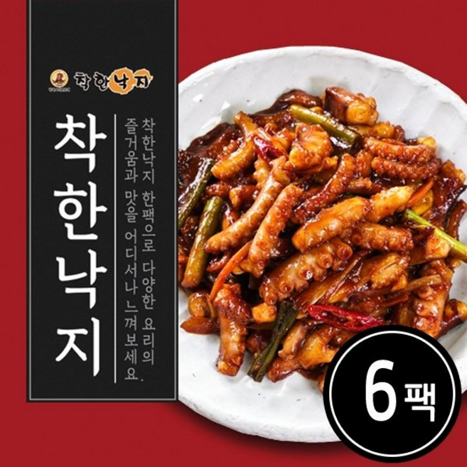 기타 착한낙지 135g x 6팩+비법소스 6팩, 810g, 1세트