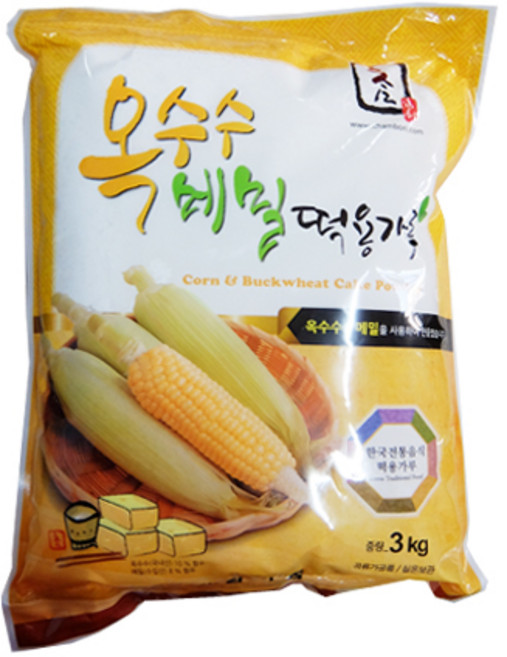 참식품 옥수수메밀용떡용가루 3kg, 4개