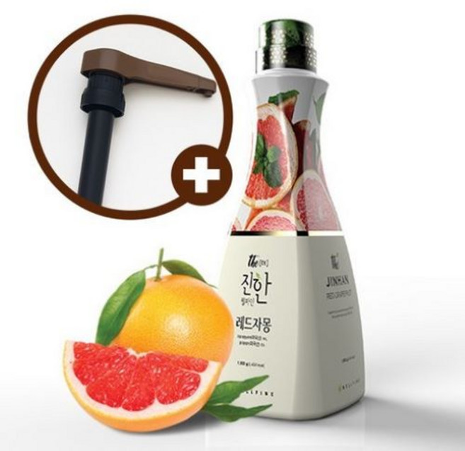 웰파인 더진한 레드자몽농축액 1.5kg + 유니버셜소스펌프, 1세트