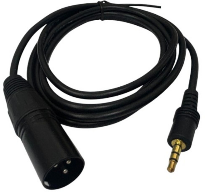 3.5mm轉XLR 佳能Cannon卡農接頭 高保真PVC材質音頻線, 30-180-01(1.5米), 1個