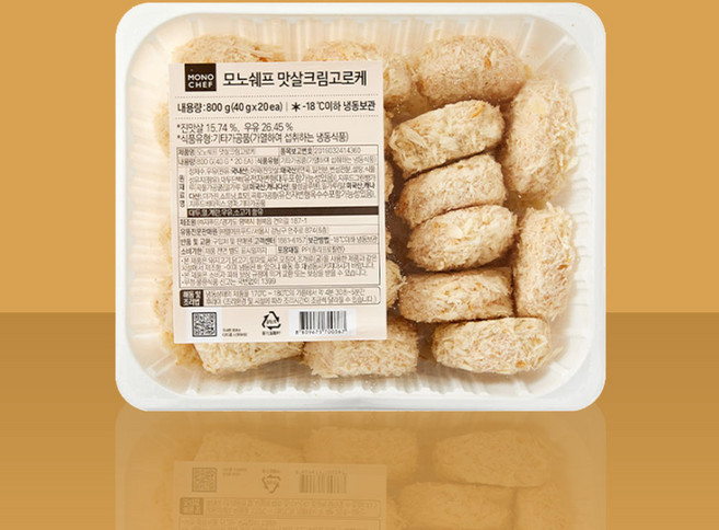 모노 맛살 크림 고로케, 1개, 800g