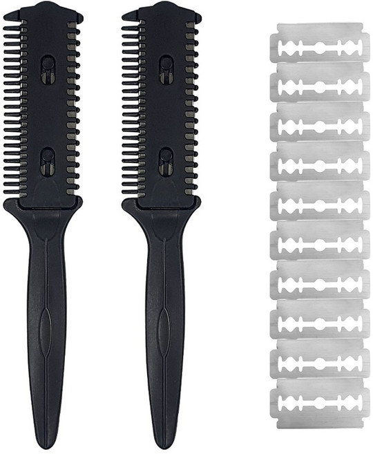 팡스몰 레그트리머 남자 다리털 면도기 정리 숱제거기, 2개 +면도날10p, 1개, 1개입