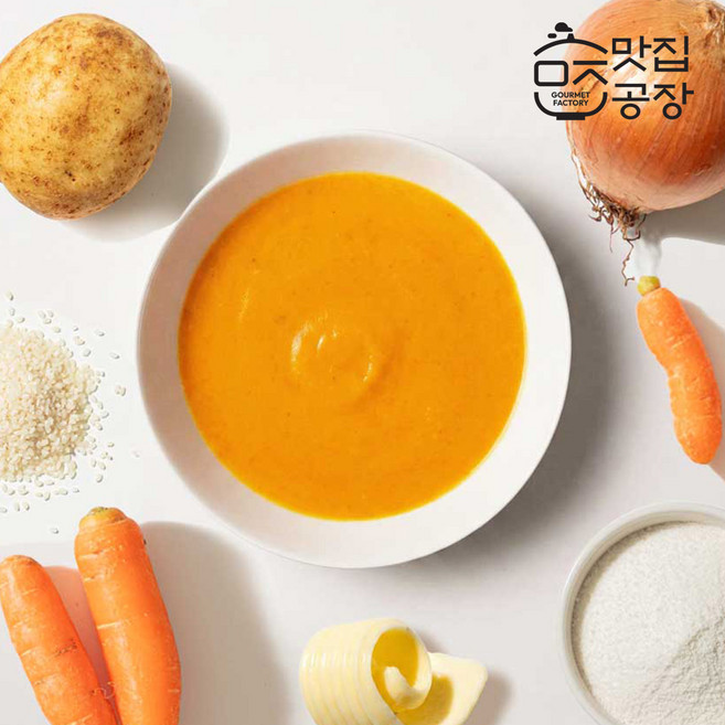 [3팩구성] 맛집공장 숲숩 저당 당근 누룩 쌀 수프 180g 3팩(팩당135kcal), 숲숩 당근누룩 수프 180g 3팩