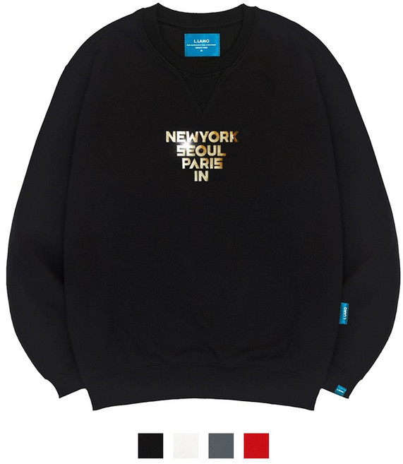 엘라모 기모M 뉴욕서울 맨투맨